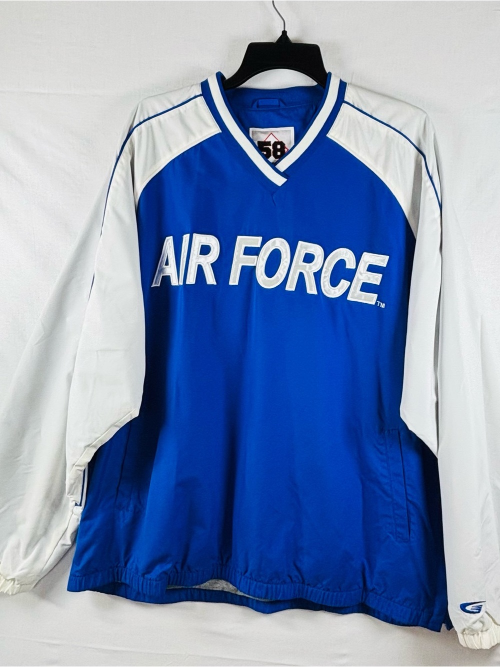Air Force Blue & White Crewneck Pullover Sweater